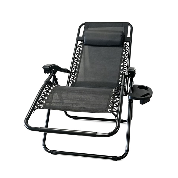 Baby Mix Black Folding Garden Lounger