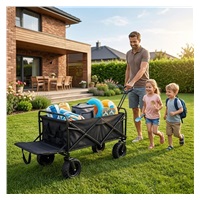 Baby Mix Black Folding Wagon