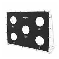 Football Goal with Target Sheet Baby Mix black
