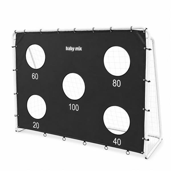 Football Goal with Target Sheet Baby Mix black