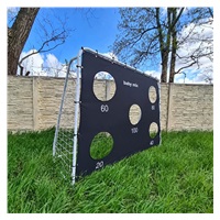 Football Goal with Target Sheet Baby Mix black
