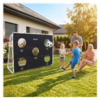 Football Goal with Target Sheet Baby Mix black