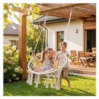 Baby Mix Cream-Colored Hanging Rocking Chair