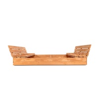 Children‘s wooden sandpit with cover and benches Baby Mix 180x180 cm