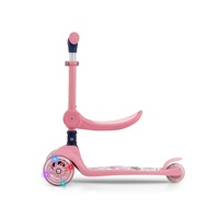 FUZZY 3-Wheel Balance Scooter with Seat for Kids pink