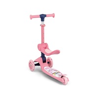FUZZY 3-Wheel Balance Scooter with Seat for Kids pink