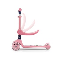 FUZZY 3-Wheel Balance Scooter with Seat for Kids pink