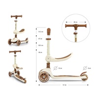 FUZZY 3-Wheel Balance Scooter with Seat for Kids classic