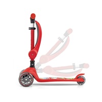 FUZZY 3-Wheel Balance Scooter with Seat for Kids red