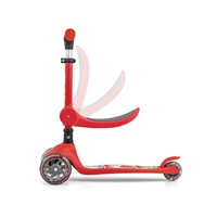 FUZZY 3-Wheel Balance Scooter with Seat for Kids red