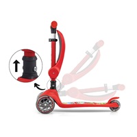 FUZZY 3-Wheel Balance Scooter with Seat for Kids red