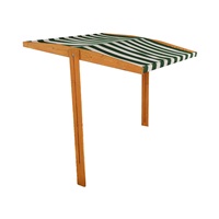 Canopy for children's wooden sandbox Baby Mix 120x120 cm green and white (damaged packaging)
