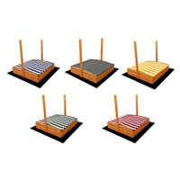 Canopy for children‘s wooden sandbox Baby Mix 120x120 cm green and white (damaged packaging)