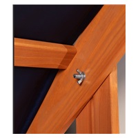 Canopy for children‘s wooden sandbox Baby Mix 120x120 cm green and white (damaged packaging)