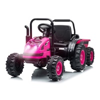 Electric tractor with trailer Milly Mally Farmer pink