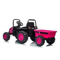Electric tractor with trailer Milly Mally Farmer pink