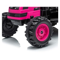 Electric tractor with trailer Milly Mally Farmer pink