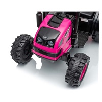 Electric tractor with trailer Milly Mally Farmer pink