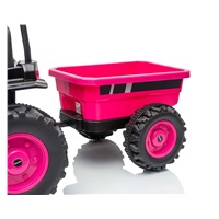 Electric tractor with trailer Milly Mally Farmer pink