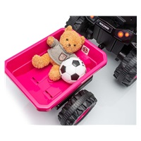 Electric tractor with trailer Milly Mally Farmer pink