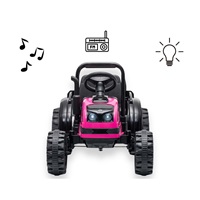 Electric tractor with trailer Milly Mally Farmer pink