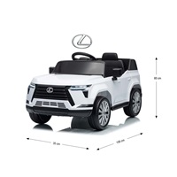Electric baby car Milly Mally Lexus GX550 white