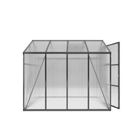 Garden greenhouse 183 × 244 cm polycarbonate, aluminum frame