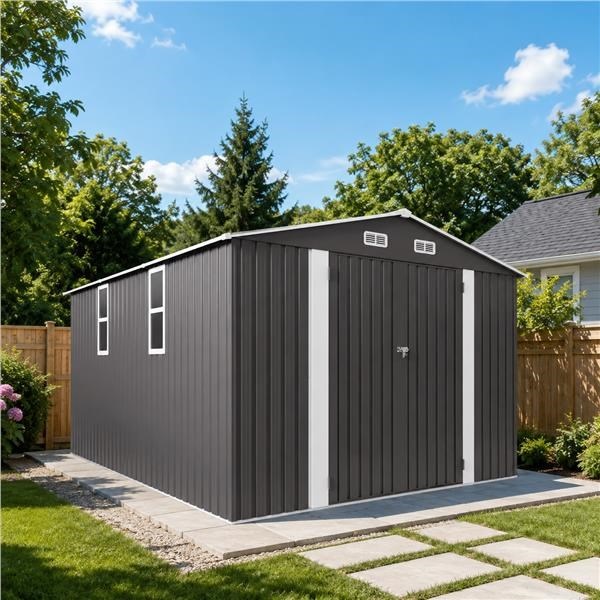Metal Garden Shed (305 × 366 cm)