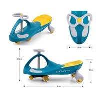 Children‘s gravity balance bike Gravity Milly Mally green yellow