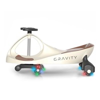 Children's gravity balance bike Gravity Milly Mally beige brown