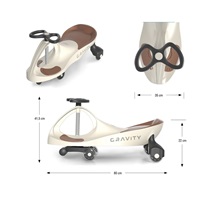 Children‘s gravity balance bike Gravity Milly Mally beige brown