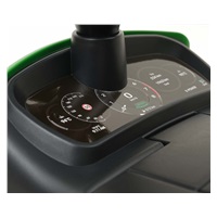 Milly Mally Porsche Cayenne green ride-on car with guide rod