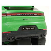 Milly Mally Porsche Cayenne green ride-on car with guide rod