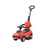 Milly Mally Porsche Cayenne red ride-on car with guide rod