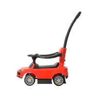 Milly Mally Porsche Cayenne red ride-on car with guide rod