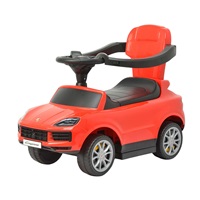 Milly Mally Porsche Cayenne red ride-on car with guide rod