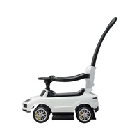 Milly Mally Porsche Cayenne white ride-on car with guide rod