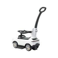 Milly Mally Porsche Cayenne white ride-on car with guide rod