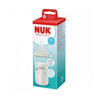 NUK Perfect Match Baby Bottle with Temperature Control Sheep 260 ml