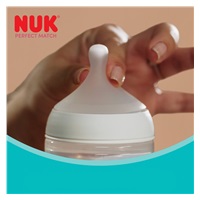 NUK Perfect Match Baby Bottle with Temperature Control Hippo 260 ml