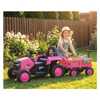 Electric tractor with trailer Milly Mally Rolly pink