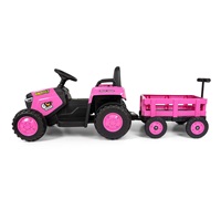 Electric tractor with trailer Milly Mally Rolly pink