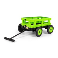 Electric tractor with trailer Milly Mally Rolly green