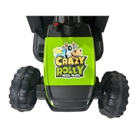 Electric tractor with trailer Milly Mally Rolly green