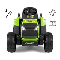 Electric tractor with trailer Milly Mally Rolly green