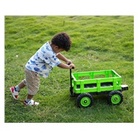 Electric tractor with trailer Milly Mally Rolly green