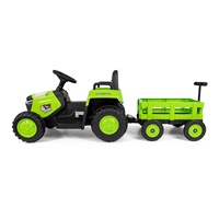 Electric tractor with trailer Milly Mally Rolly green