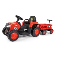 Electric tractor with trailer Milly Mally Rolly red
