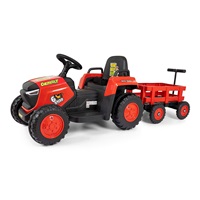 Electric tractor with trailer Milly Mally Rolly red