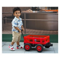 Electric tractor with trailer Milly Mally Rolly red